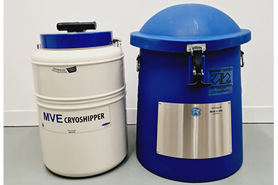 MVE CryoShipper 8.5升容器，帶ShipsLog 3溫度，帶數(shù)據(jù)記錄器